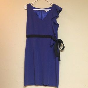 Ruffle Sleeve Sheath Dress
